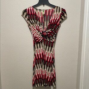 Y2K Tina Geometric Stretch Dress | Size M